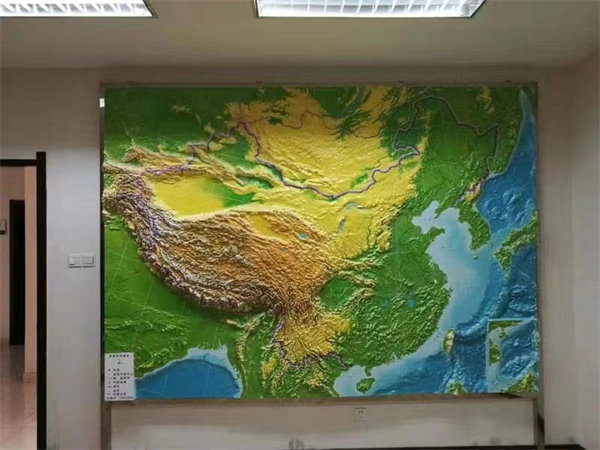 中国地图沙盘模型